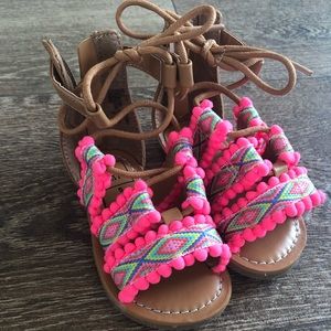 Baby gap Aztec gladiator sandals size 5